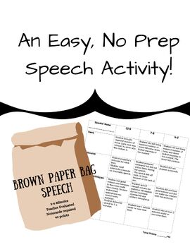 Preview of Brown Paper Bag Speech