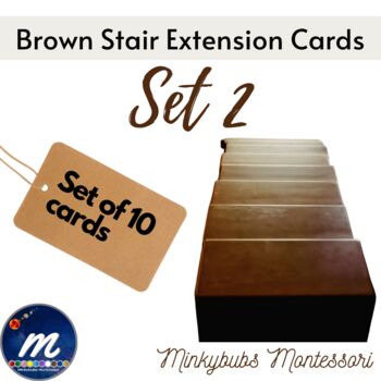 Preview of Brown Stair Extension Cards Set 2 - Print & Go!