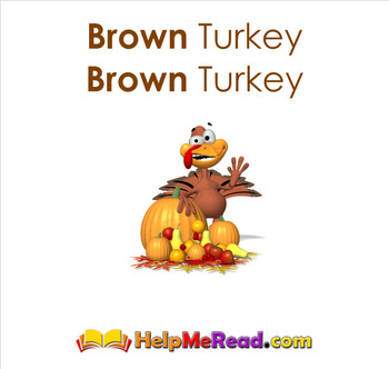 Preview of Brown Turkey Brown Turkey - Colors SMARTBoard Book
