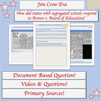 Preview of Brown v. Board of Education |  DBQ | Lesson Plan | Thurgood Marshall