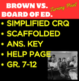 Brown vs. Board of Education (1954) - Turning Point CRQ Wr