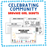 Brownie Girl Scout Badge Booklet - Brownies Celebrating Community