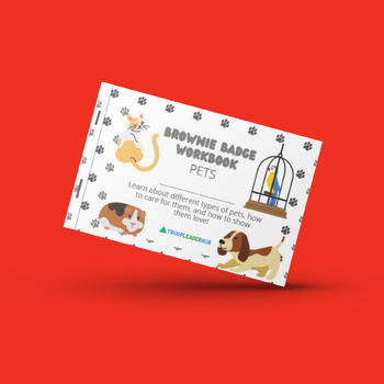 Preview of Brownie Girl Scout Badge Booklet - Brownies Pets Activities for All Steps