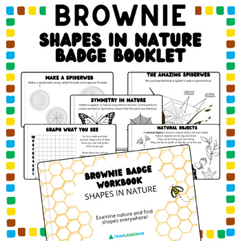 Preview of Brownie Girl Scout Badge Booklet - Brownies Shapes in Nature