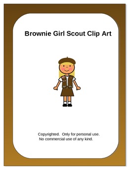 Preview of Brownie Girl Scout Clip Art