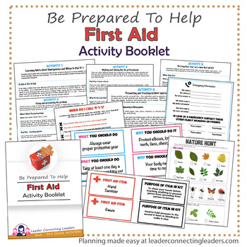 Preview of Brownie Girl Scout First Aid Activity Booklet