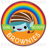 Brownie Troop High Resolution Graphic Girl Scouts Inspired