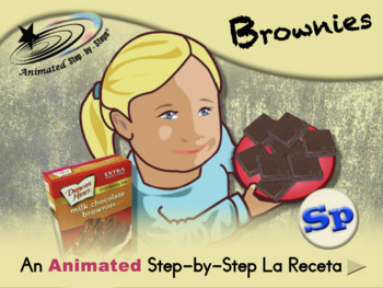 Preview of Brownies - Animated Step-by-Step La Receta - Spanish
