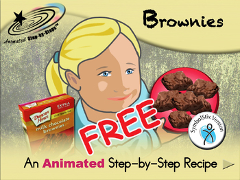 Preview of Brownies - Animated Step-by-Step Recipe - SymbolStix
