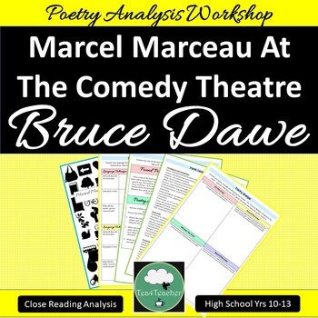 Preview of MARCEL MARCEAU AT THE COMEDY THEATRE Bruce Dawe AUSTRALIAN POETRY Close Reading