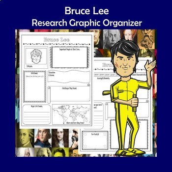 Bruce Lee Biography Research Graphic Organizer by Dr Loftin's Learning  Emporium