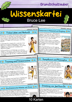 Preview of Bruce Lee - Wissenskartei - Berühmte Persönlichkeiten (German)