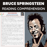 Bruce Springsteen Reading Comprehension Worksheet | Rock a