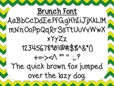 Brunch Font {True Type Font for personal and commercial use}