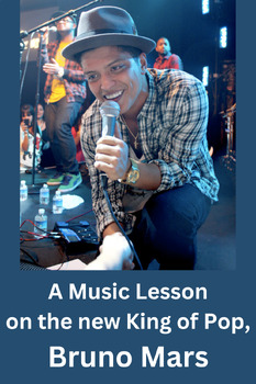 Preview of Bruno Mars - Music Appreciation - Band & Music Sub Lesson Plans