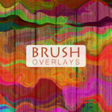 Brush Stroke Overlays Transparent Watercolor Paint Papers