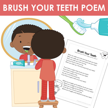 Preview of Brush Your Teeth | Dental Health Poem/ Song