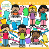 Brush Your Teeth Kids Dental Health Clip Art