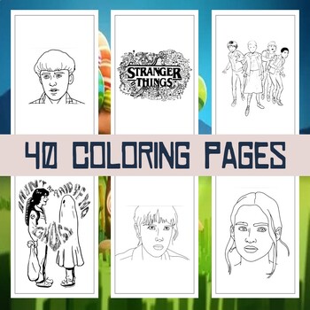 Brushstroke Magic: Coloring Pages Adventures Inspired by Stranger Things