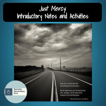 Preview of Bryan Stevenson's Just Mercy: Background Slides with Webquest