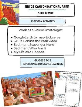 Preview of Bryce Canyon National Park STEM Elementary STEM Activities Pack