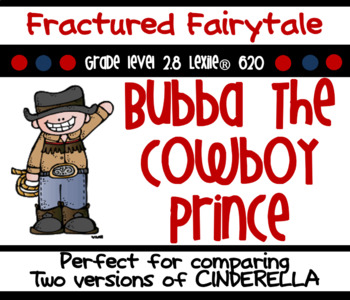 Preview of Bubba the Cowboy Prince Common Core Aligned Book Study