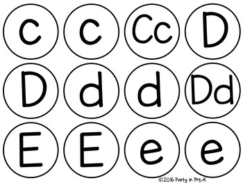 Bubble Alphabet Mats by Party in Pre-K | TPT