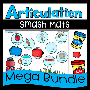 Preview of Bubble Articulation Smash Mats Speech Therapy Bundle