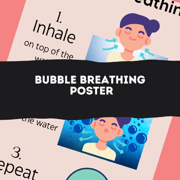 Preview of Bubble Breathing A4 Poster - Calming - Emotional Regulation Support
