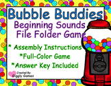 Bubble Buddies Beginning Sounds File Folder Game