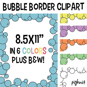 bubble border clip art