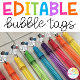 Bubble Gift Tags for Back to School
