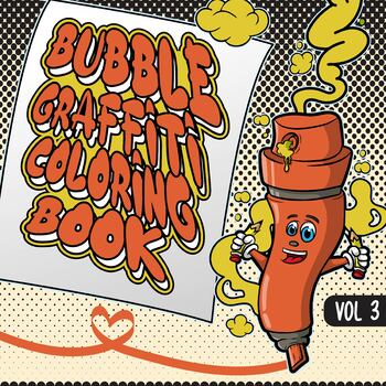 Preview of Bubble Graffiti Style Coloring Pages Vol 3