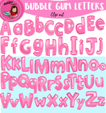 Bubble Gum Letters clipart