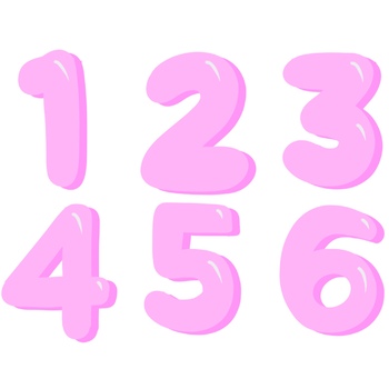 Baseball Numbers 0-9 Clip Art Printable & Resizable Numbers 