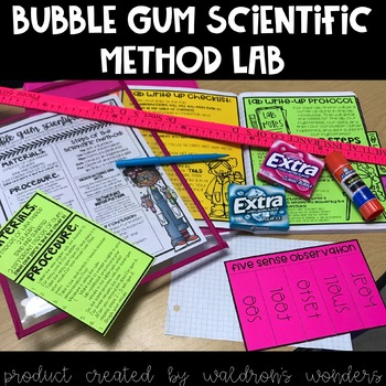 Preview of Bubble Gum Scientific Method Lab