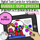 Bubble Gum Speech: Articulation Boom Card Activity for Dis
