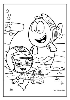bubble guppies goby coloring pages