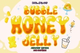 Bubble Honey Jelly Bubble font letters for teachers Color font