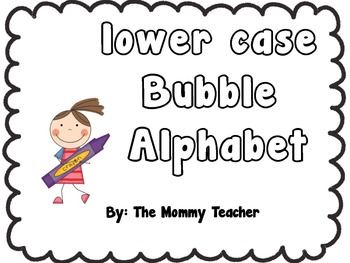 Lowercase Bubble Letters Worksheets Teaching Resources Tpt