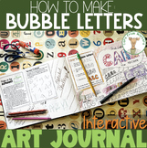How to Draw Bubble Letters | Interactive Notebook
