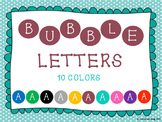Bubble Letters Clipart 