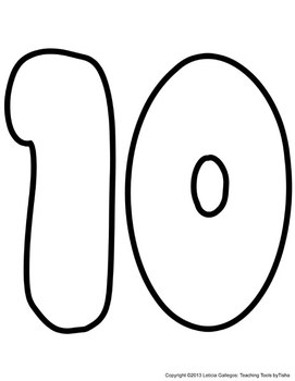 the number 0 in bubble letters