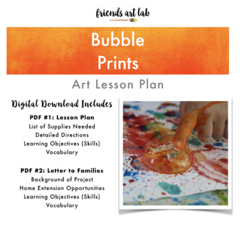 Preview of Bubble Prints - (Process Art, Physical Sciences, Color Mixing, Breath Control)