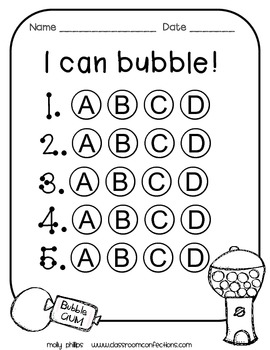 test bubble font