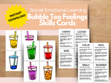 Bubble Tea Themed Feelings Skill Cards/Flashcards