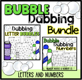 Bubble Themed Dabbing BUNDLE Numbers and Letters - Prescho