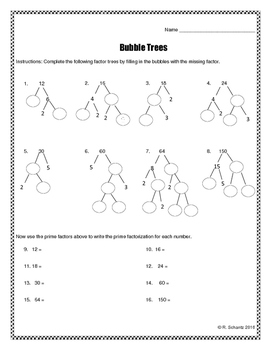 Preview of Bubble Trees (Prime Factors)