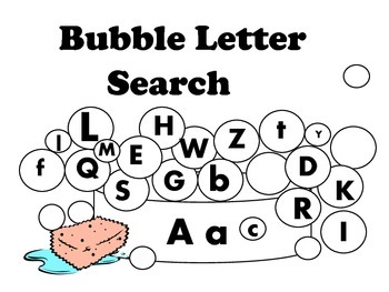 Preview of ABC Bubble Upper Case & Lower Case Letter Search