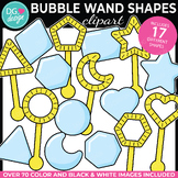 Bubble Wand 2D Shapes Clipart | Summer Clip Art | Bubble Blower